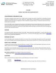 Document preview: Instructions for Form EIA-806 Weekly Natural Gas Liquids Report