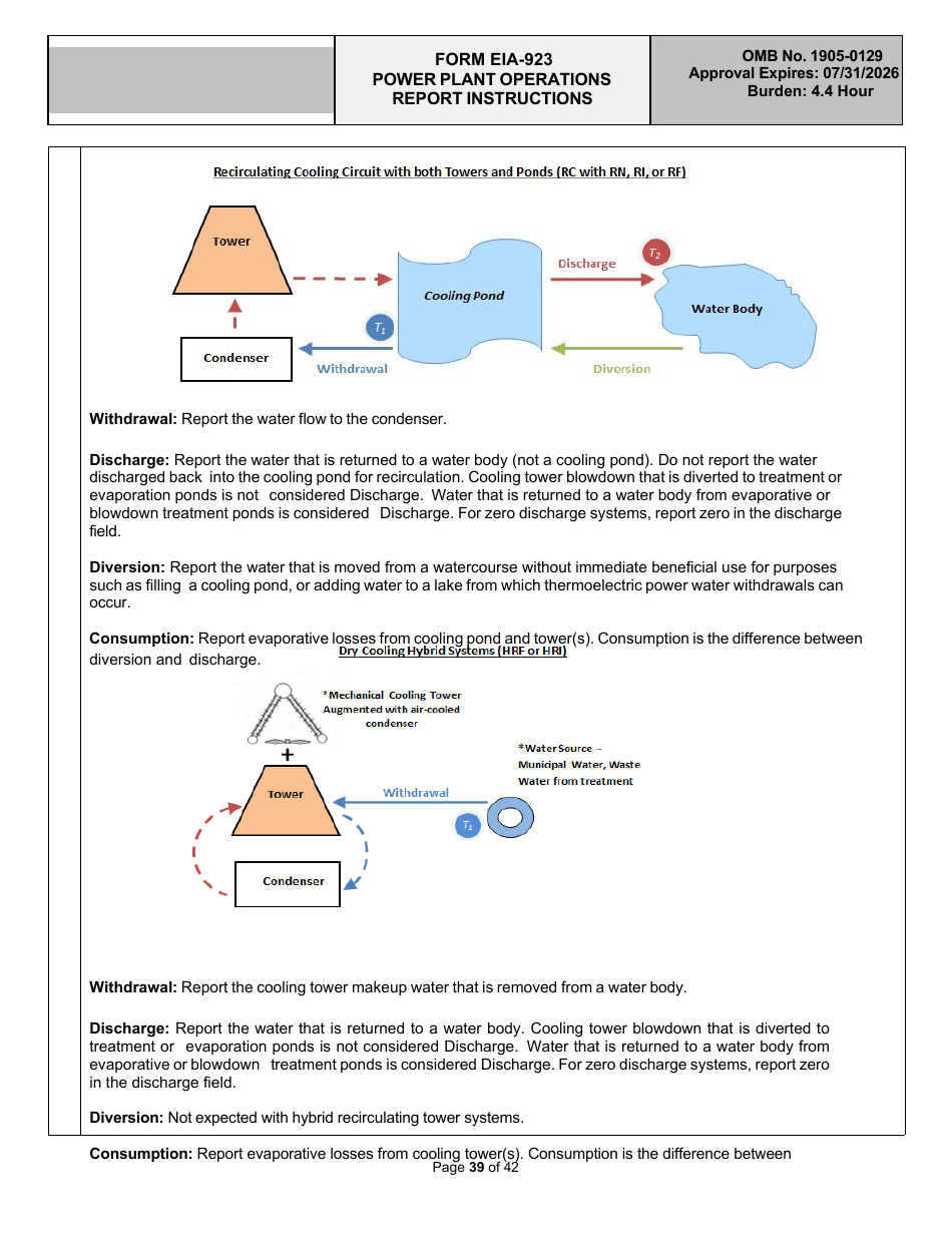 Instructions for Form EIA-923 Power Plant Operations Report, Page 39