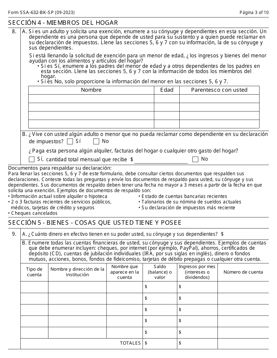 Formulario ss 632 bk sp fill out sign online and download printable