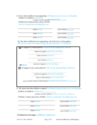 Form DC6:5.2 Financial Affidavit for Child Support - Nebraska (English/Vietnamese), Page 5