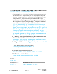 Form DC6:4.6 Decree of Dissolution (No Children) - Nebraska (English/Vietnamese), Page 3