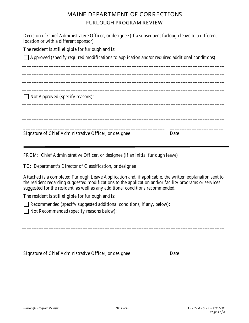 Attachment F Furlough Program Review - Maine, Page 3
