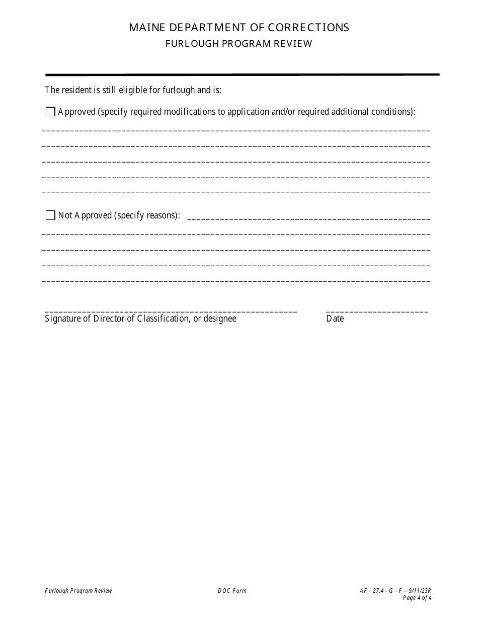 Attachment F Furlough Program Review - Maine, Page 4