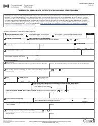 Document preview: Forme IMM1344 Demande De Parrainage, Entente De Parrainage Et Engagement - Canada (French)