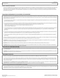 Forme IMM1344 Demande De Parrainage, Entente De Parrainage Et Engagement - Canada (French), Page 6