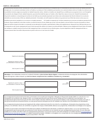 Forme IMM5782 Demande De Repudiation Volontaire Au Statut De Resident Permanent - Canada (French), Page 2