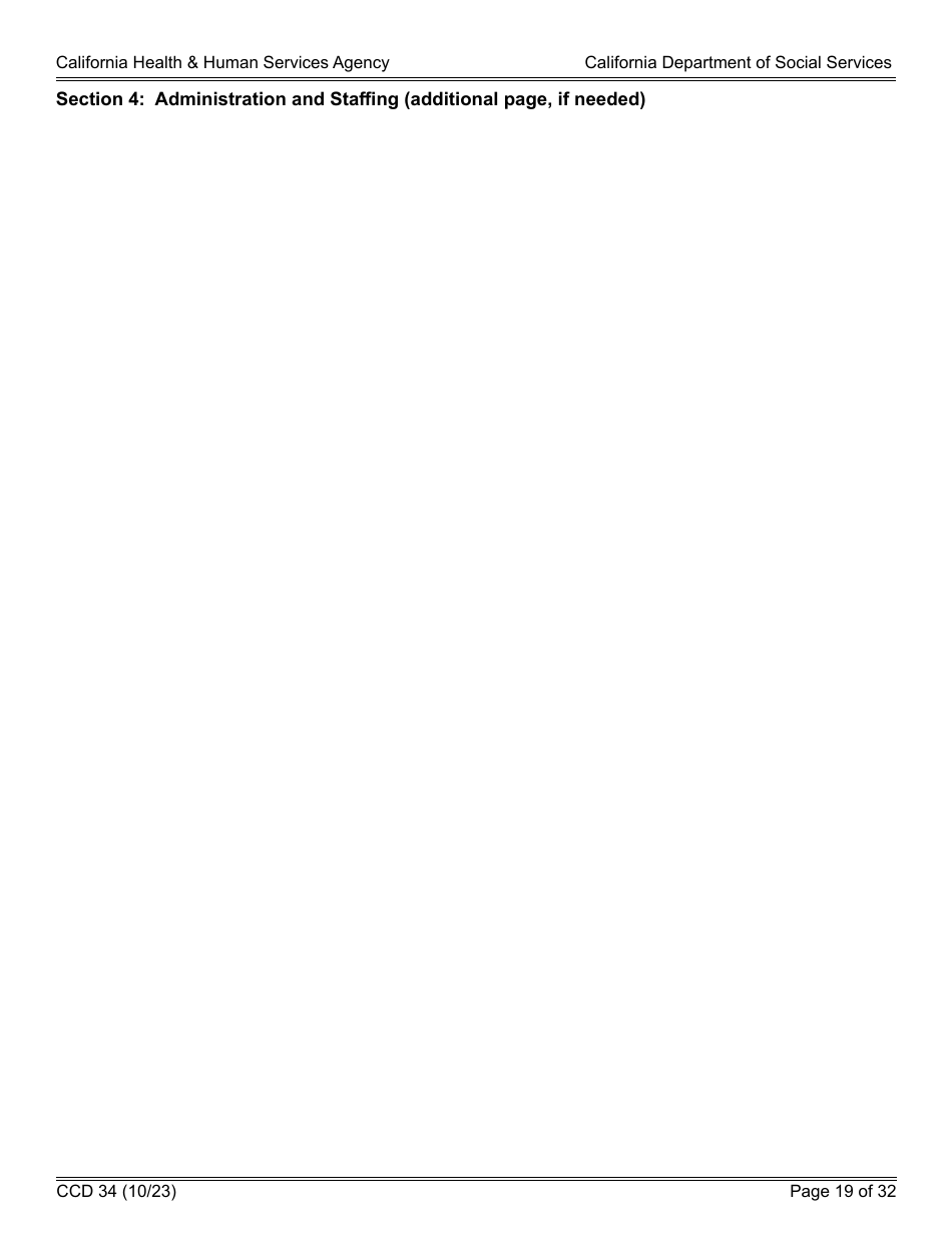 Form CCD34 General Child Care and Development Program Expansion Funds Request for Applications - California, Page 19