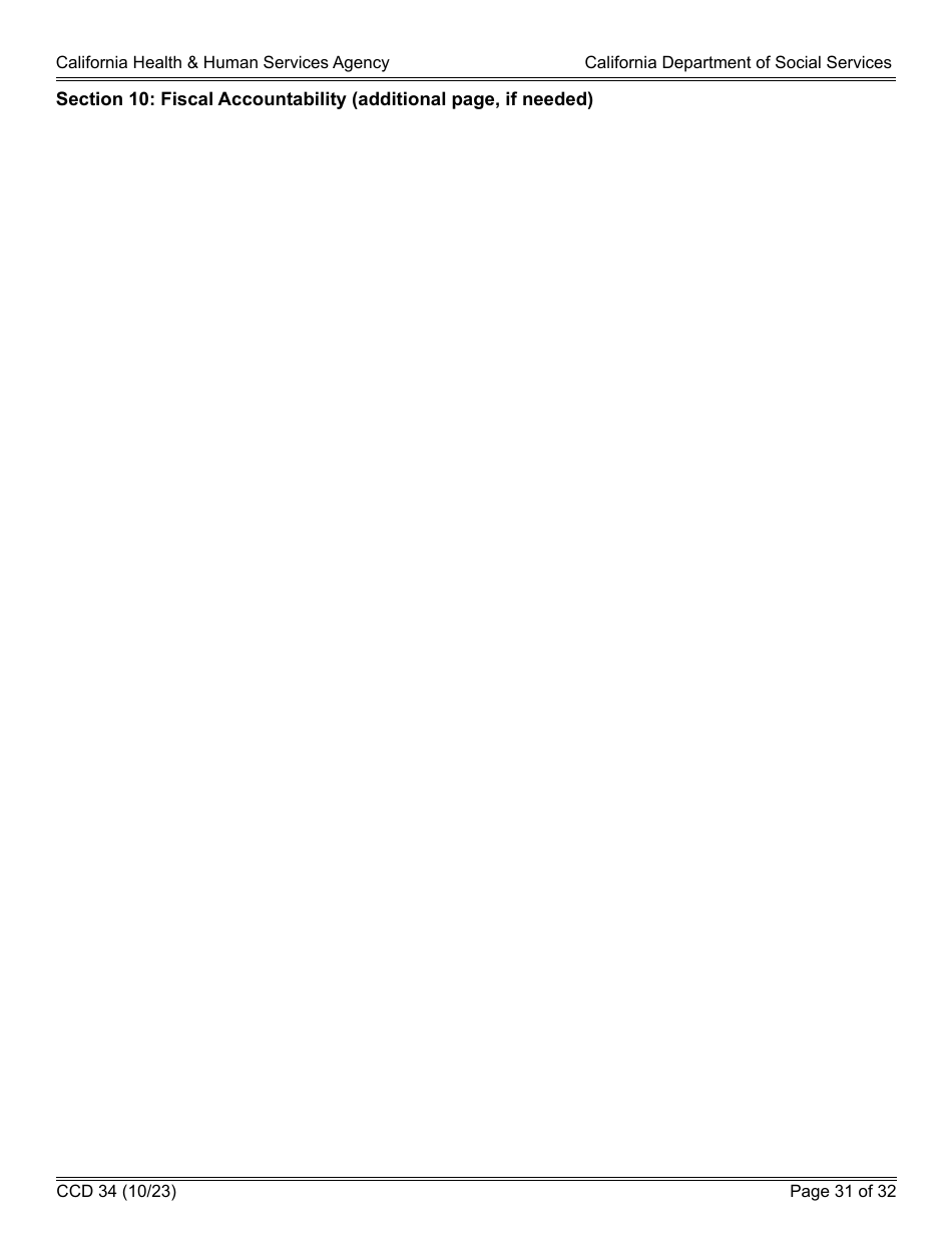 Form CCD34 General Child Care and Development Program Expansion Funds Request for Applications - California, Page 31