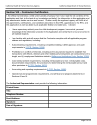 Form CCD34 General Child Care and Development Program Expansion Funds Request for Applications - California, Page 8