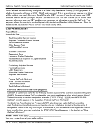 Form CF377.1 Notice of Approval for CalFresh Benefits - California, Page 2