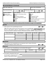 Form CF485 CalFresh Elderly Simplified Application - California, Page 3