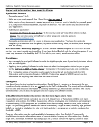 Form CF485 CalFresh Elderly Simplified Application - California, Page 6