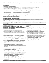 Form CF485 CalFresh Elderly Simplified Application - California, Page 9