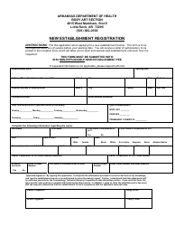 Document preview: New Establishment Registration - Arkansas