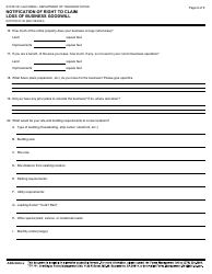 Form DOT RW07-30 Notification of Right to Claim Loss of Business Goodwill - California, Page 6