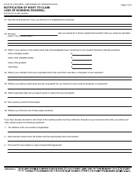 Form DOT RW07-30 Notification of Right to Claim Loss of Business Goodwill - California, Page 7