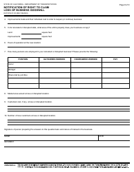 Form DOT RW07-30 Notification of Right to Claim Loss of Business Goodwill - California, Page 8