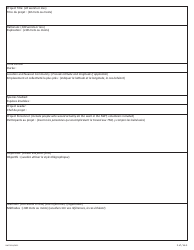 Form NWT9024 Wildlife Research Permit Application Form - Northwest Territories, Canada (English/French), Page 2