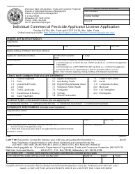 Document preview: Form DARM-BACM-025 Individual Commercial Pesticide Applicator License Application - Wisconsin