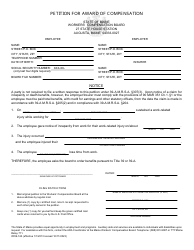 Document preview: Form WCB-140 Petition for Award of Compensation - Maine