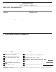 FSIS Form 1360-18 FSIS Pep/Peis Survey Request Form