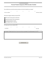 FSIS Form 2400-6 Personal Protective Equipment (Ppe) Evaluation Checklist, Page 2
