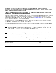 FSIS Form 4610-13 Notification for Participation in the Telework and/or Remote Work Programs, Page 2