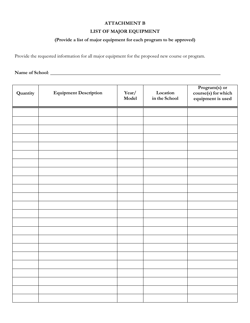 Application for Approval to Add a New Field, Program, or Course in a Private Business and Trade School Under 14 Del.c. Ch. 85 - Delaware, Page 4