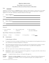 Renewal Application for a Permit to Act as an Agent for a Private Business or Trade School in Delaware - Delaware, Page 3