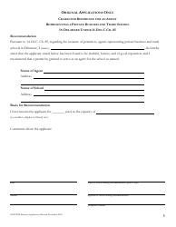 Renewal Application for a Permit to Act as an Agent for a Private Business or Trade School in Delaware - Delaware, Page 5