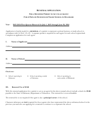 Delaware Certificate of Approval to Operate a Private Business or Trade School - 2nd Quarter Renewal Application - Delaware, Page 14