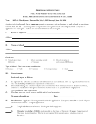 Delaware Certificate of Approval to Operate a Private Business or Trade School - 2nd Quarter Renewal Application - Delaware, Page 16