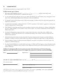 Delaware Certificate of Approval to Operate a Private Business or Trade School - 2nd Quarter Renewal Application - Delaware, Page 3
