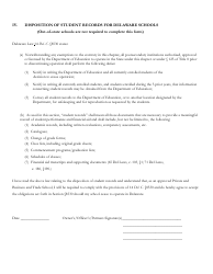 Delaware Certificate of Approval to Operate a Private Business or Trade School - 2nd Quarter Renewal Application - Delaware, Page 6