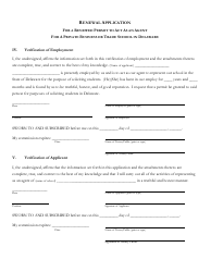 Delaware Certificate of Approval to Operate a Private Business or Trade School - 3rd Quarter Renewal Application - Delaware, Page 16
