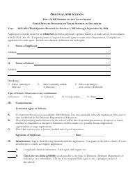 Delaware Certificate of Approval to Operate a Private Business or Trade School - 3rd Quarter Renewal Application - Delaware, Page 17