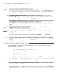 Delaware Certificate of Approval to Operate a Private Business or Trade School - 3rd Quarter Renewal Application - Delaware, Page 8