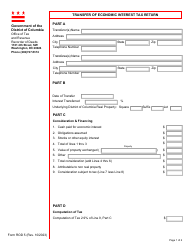 Document preview: Form ROD5 Transfer of Economic Interest Tax Return - Washington, D.C.