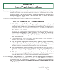 Form RA-308P Preliminary Detailed Reappraisal Compliance Plan - Vermont, Page 4