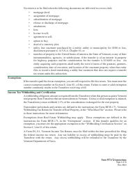 Instructions for Form PTT-172 Vermont Property Transfer Tax Return - Vermont, Page 2