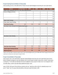 Capital Budget Project Information for Agency Capital Requests - Minnesota, Page 5