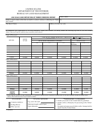 Document preview: Form 5460-15 Log Scale and Disposition of Timber Removed Report