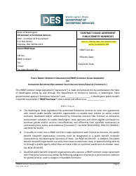 Document preview: Public Benefit Nonprofit Organization (Pbnp) Contract Usage Agreement for Designated Enterprise Procurement Solutions for Goods/Services ('contracts') - Washington