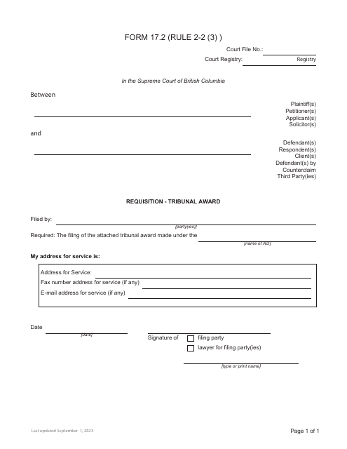 Form 17.2  Printable Pdf