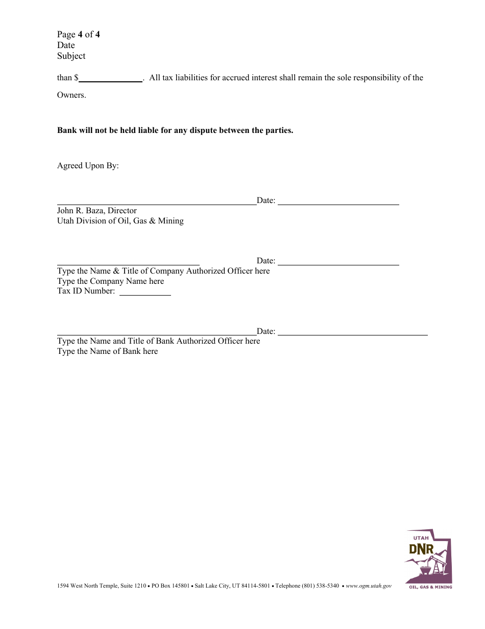 Certificate of Deposit (BLM) - Utah, Page 4