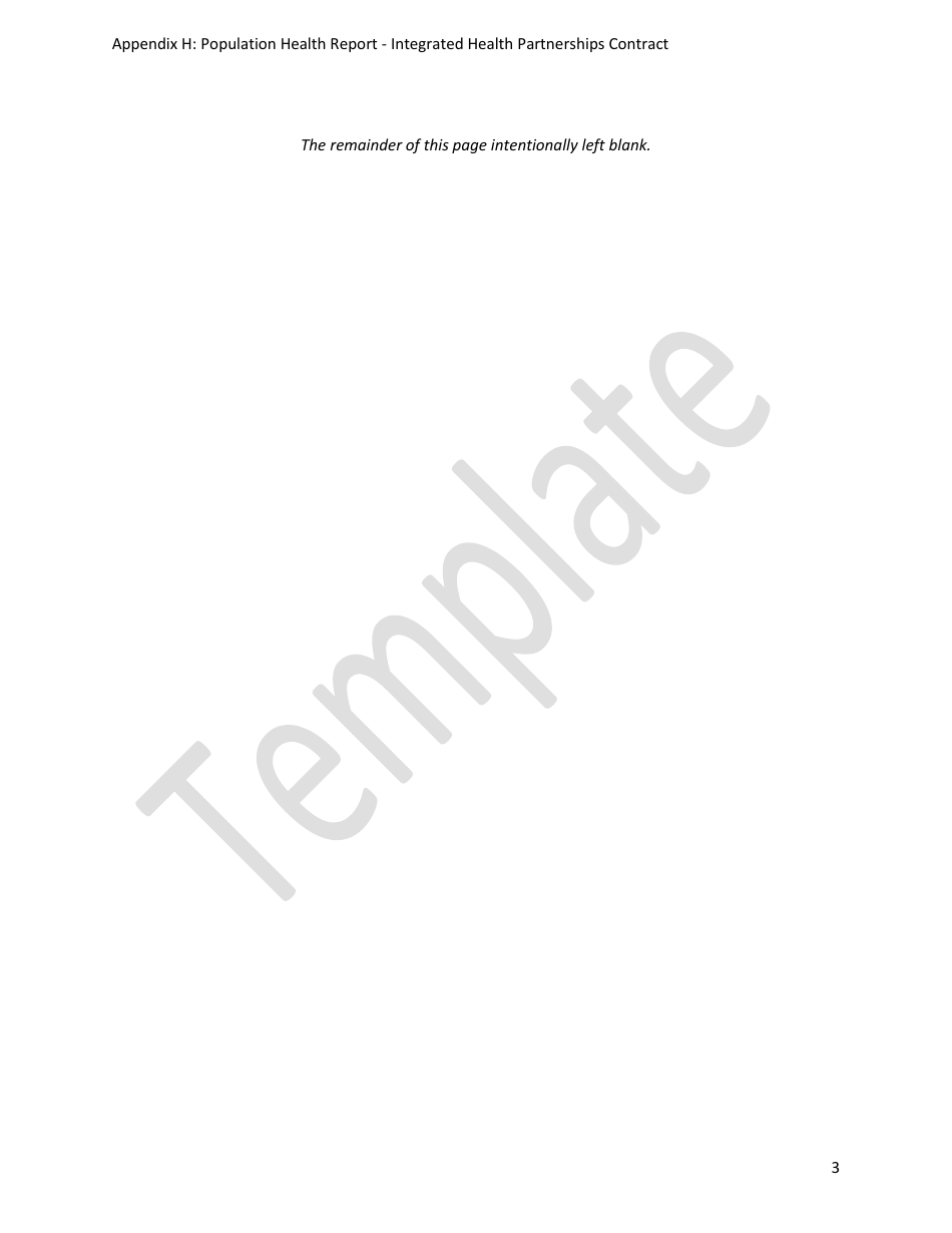 Appendix H Sample Population Health Report - Template - Minnesota, Page 3