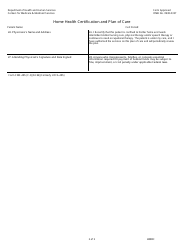 Form CMS-485 &quot;Home Health Certification and Plan of Care&quot;, Page 2