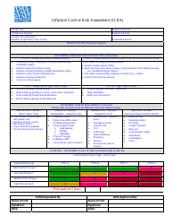 Infection Control Risk Assessment (Icra) Form - Staff