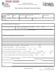 Document preview: Form MSC0451NV Non-vehicle Related Personal Injury - Oregon
