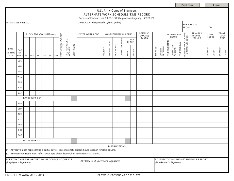 ENG Form 4704 - Fill Out, Sign Online and Download Fillable PDF ...